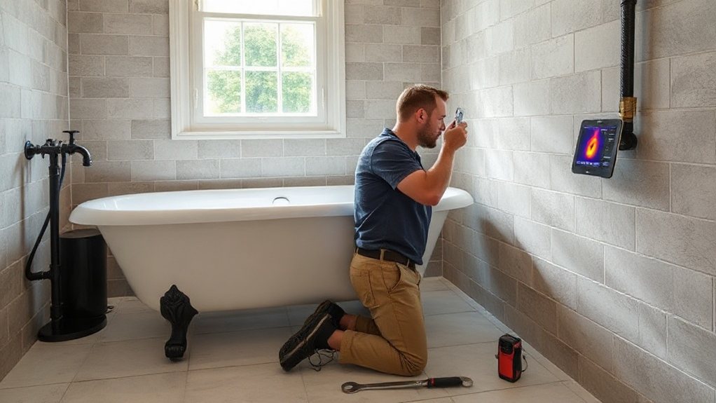 Trace and access leak detection engineer with thermal imaging in Worcester Park